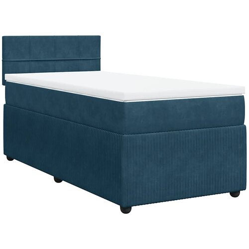 Box spring krevet s madracem plavi 80 x 200 cm bar&amp;scaron;unasti Slike
