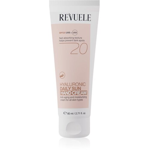Revuele Daily Sun Hyaluronic vlažilna zaščitna krema za roke SPF 20 80 ml Cene