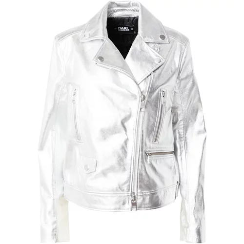 Karl Lagerfeld Prehodna jakna srebrno-siva