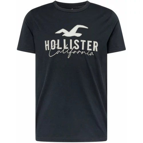 Hollister Majica siva / svijetlosiva / crna