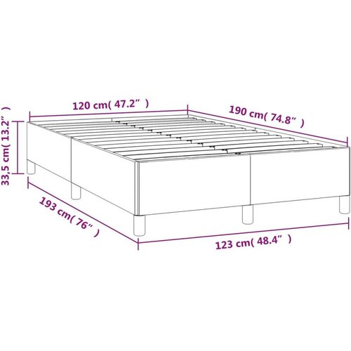 VidaXL Okvir za krevet ružičasti 120 x 190 cm bar&amp;scaron;unasti Slike