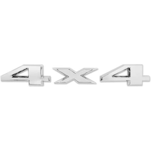 24FASHION-DE Samolepilna značka z emblemom Cars 4x4 14,5x2,2 cm srebrna, (21215308)