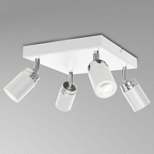  Stropni spot RENO 4xGU10/8W/230V bela/hrom Slike