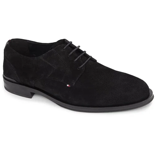 Tommy Hilfiger Nizki čevlji Core Hilfiger Textured Sde Shoe FM0FM04991 Črna