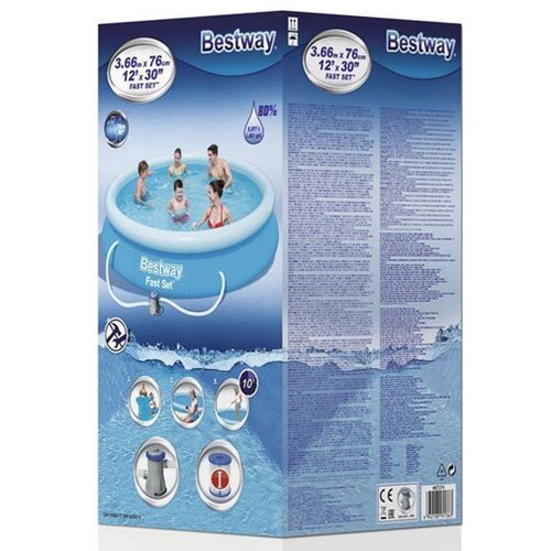  BESTWAY 57274 3.66X76 BWFAST PLAVI 3,66 m X 76 cm Cijene