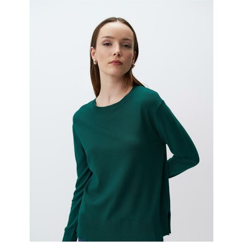 Jimmy Key Green Long Sleeve Basic Knitwear Sweater Slike