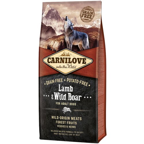 Carnilove Adult janjetina i divlja svinja - 2 x 12 kg Cijene