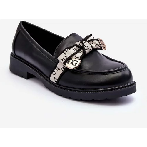 Kesi Leather shoes for women Moccasins black SBarski HY330