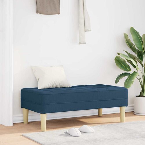  Klupa s jastukom Plava 113 x 57 x 39 cm tkanina Cene