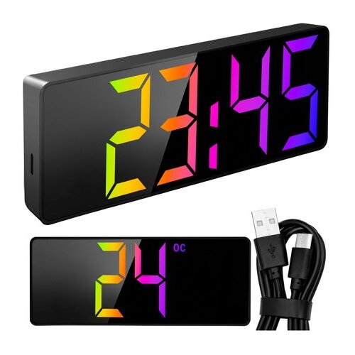 Izoxis LED budilica s prikazom temperature, datuma i vremena Cene