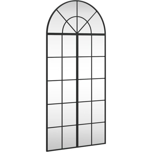 Maison Chic Stensko Ogledalo - Zrcalo - Kozmetično ogledalo črno 60x130 cm obokano železo, (21698209) Cene