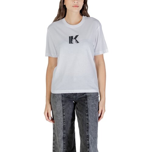Karl Lagerfeld Majice s kratkimi rokavi KLJ REG K LOGO TEE A3W17094 Bela Cene