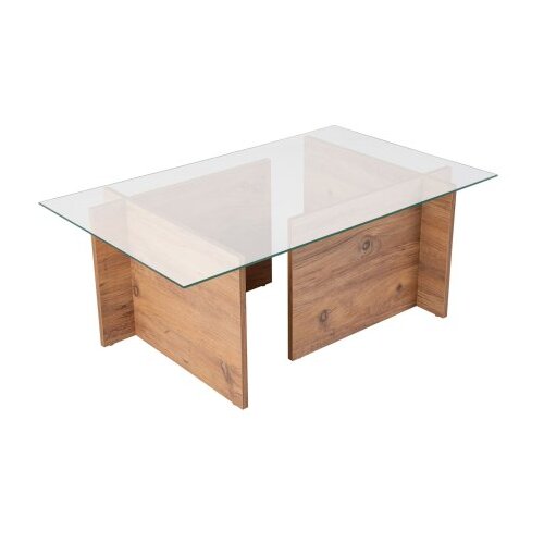 Hanah home Klub sto Ventrino, 105x65x40cm, Smeđa Slike