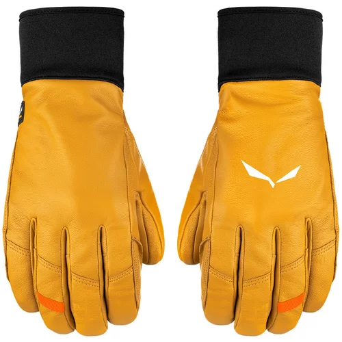Salewa Rokavice Full Leather Glove 27288-2501 Oranžna