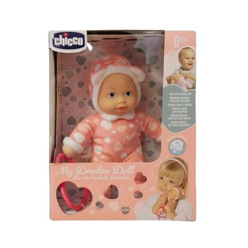  LUTKA MALA MEKANA CHICCO, ROZA SA SRCIMA, 0M+ 30635 Slike