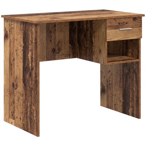 VidaXL Stol s Pohranom Staro Drvo 90x49.5x75 cm Konstruirano drvo Slike