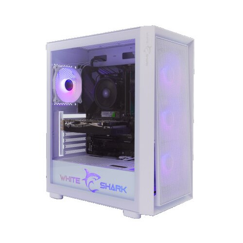 WHITESHARK GCC 2401 WARHEAD - 3 White 4 Fans PC CASE Cene