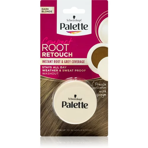 Schwarzkopf Palette Compact Root Retouch korektor za narastek in sive lase s pudrastim učinkom odtenek Dark Blonde 3 g