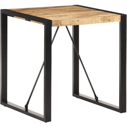  Blagovaonski stol 70 x 70 x 75 cm od masivnog grubog drva manga Slike