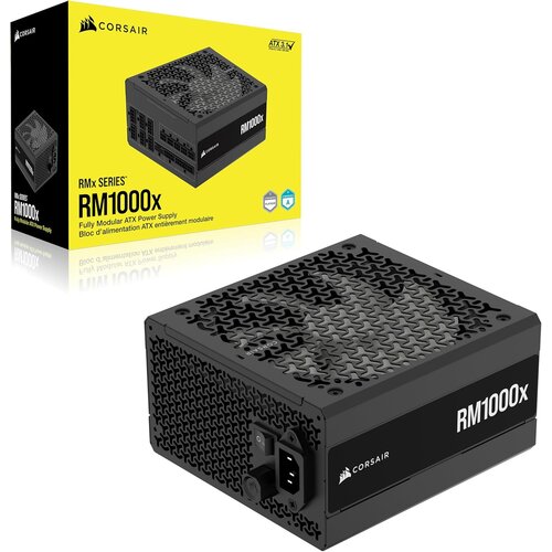 Corsair Napajanje RMx Shift Series, RM1000x, 1000 Watt, ATX 3.1, Cybenetics GOLD modularno Slike