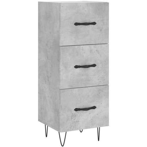  Komoda siva boja betona 34,5x34x90 cm od konstruiranog drva Slike