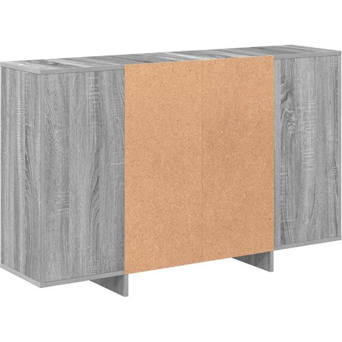 Komoda siva boja hrasta 120 x 30 x 75 cm od konstruiranog drva Slike