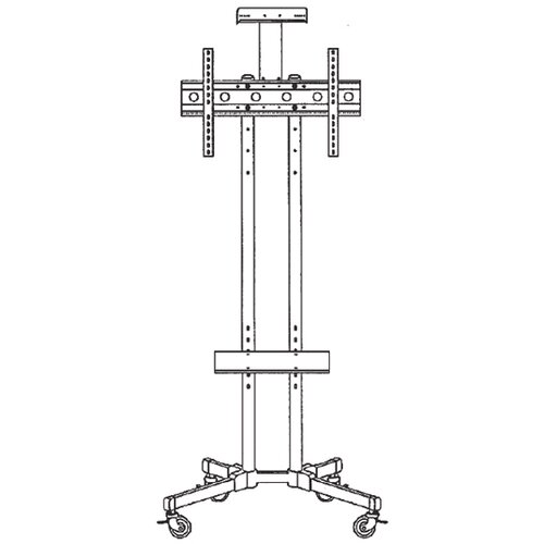Xstand 32/75 podni pokretni nosač za tv/vesa 600x400/maxTILT +15~-15&amp;amp;#176;/ do 45kg Slike