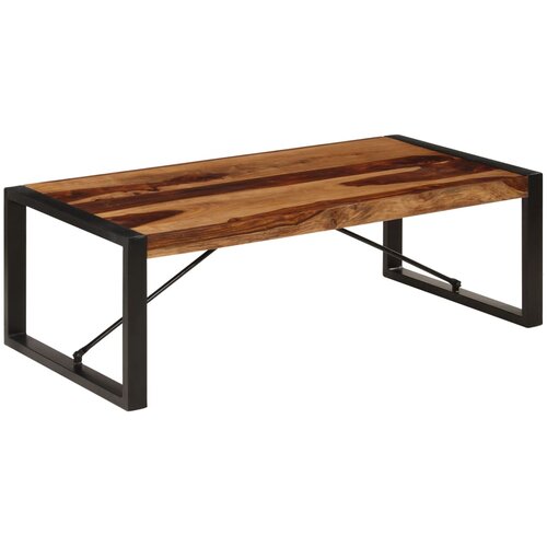  Stolić za kavu od masivnog drva akacije 120 x 60 x 40 cm Slike