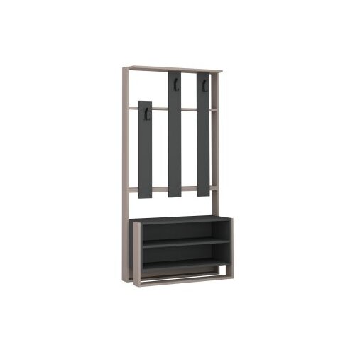 Hanah home Stalak za cipele 90x180x36cm Antracit-Krem Cene