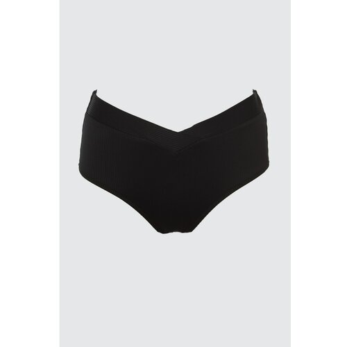 Trendyol Ženski donji deo kupaćeg kostima High Waist crna | bela Slike