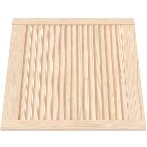  Vrata za omarico z letvicami 2 kosa 61,5x59,4 cm trdna borovina, (21413363) Slike