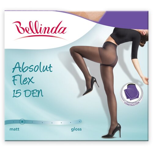 Bellinda ABSOLUT FLEX 15 DEN - Tights with innovative, body-adapted construction - almond Slike