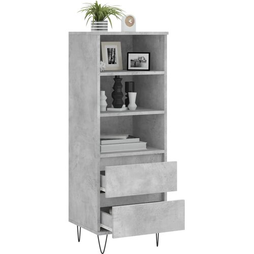  Visoka komoda boja betona 40 x 36 x 110 cm konstruirano drvo Slike