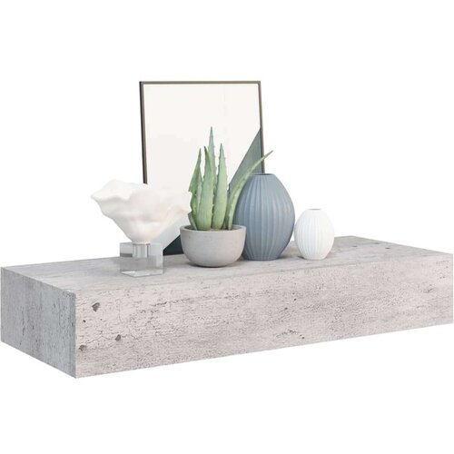 VidaXL zidne police s ladicama 2 kom boja betona 60 x 23,5 x 10 cm MDF Slike