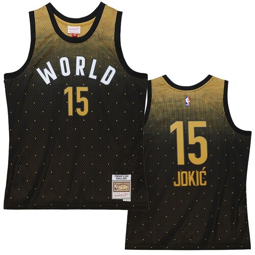 Mitchell And Ness mu&amp;scaron;ki Nikola Jokić 15 All-Star World 2016 Swingman dres Slike