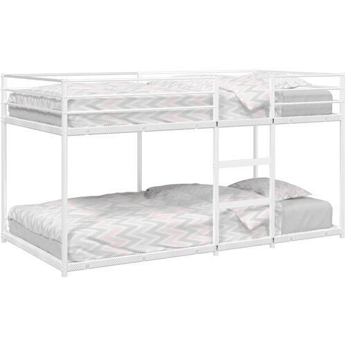 VidaXL Krevet na kat bez madraca bijeli 90x190 cm čelik Slike