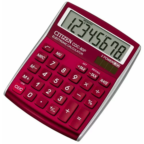 Citizen Kalkulator CDC-80RDWB, rdeč