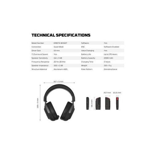 Fantech slu&amp;scaron;alice bluetooth WHG07 orbita Slike
