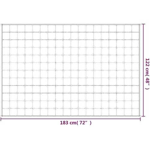 vidaXL Te&scaron;ka deka svijetla krem 122x183 cm 5 kg od tkanine Cijene