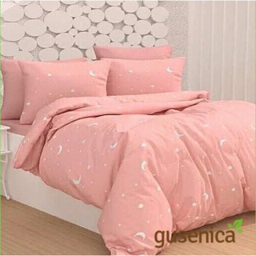 posteljina za bračni krevet roza mesec Slike