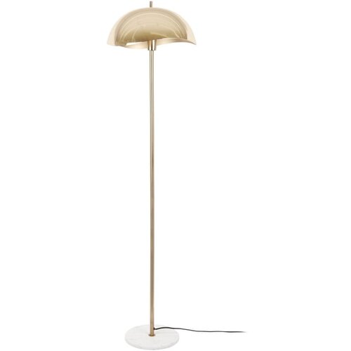 Leitmotiv Stoječa svetilka v zlati barvi s kovinskim senčilom (vi&amp;scaron;ina 154 cm) Waved &amp;ndash; Slike
