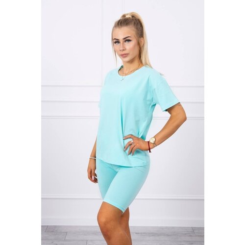 Kesi Set of top+leggings mint Cene