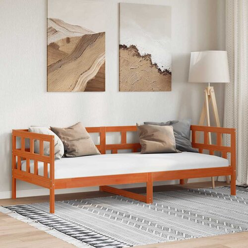  Dnevni krevet bez madraca voštano smeđi 80 x 200 cm od borovine Cene