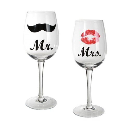  Čaše za vino Mr i Mrs Cijene