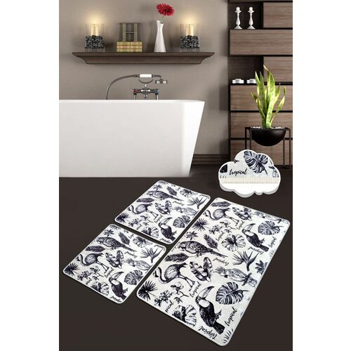 Lorı multicolor bathmat set (3 pieces) Slike