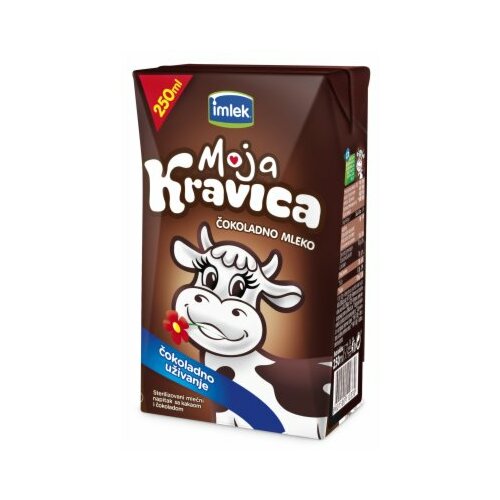 Imlek Moja Kravica čokoladno mleko 0,1% MM 250ml tetra pak Slike