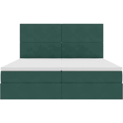  Krevet s od storage s madracem Tamnozelena 200 x 200 cm Bar&amp;scaron;un - Tamnozelena 200 x 200 cm Gladak dizajn Slike
