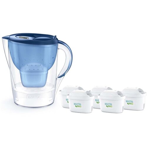 Brita Marella XL modri filter vrč + 5 kartuš MAXTRA PRO Pure Performance Pro, (5000312670) Cene