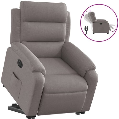 Maison Chic Električni naslanjač - Relax naslanjač s funkcijo vstajanja taupe blago, (22062051) Cene