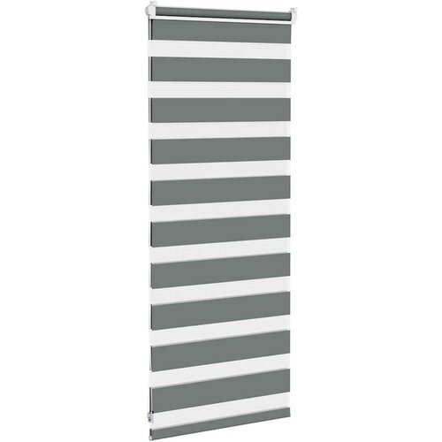 vidaXL Zebra senčilo temno sivo 60x100 cm tkanina širina 55,9 cm Cene